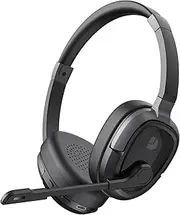 Dytole Bluetooth Headphones with Mic for Work, Bluetooth Heeadset with Mic Mute Button & AI Noise Cancelling, 65Hrs Working Time, Wireless Headphones with Mic for Call Center/Cell Phone/Computer/Teams