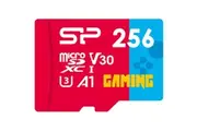 Silicon Power 256GB Gaming microSDXC UHS-I Micro SD Card with Adapter, Optimized for Mobile Games Apps Nintendo-Switch, Class 10 U3 V30 A1