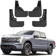 Mud Flaps Compatible for Ford F-150 F150 2021 Lightning Pure Electric Splash Guards MudFlaps Front Rear Mudguards Fender Exterior