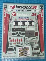 Tamiya 1/14 Mercedes-Benz Actros MP4 MB Motorsport Full Sticker Set and Manual