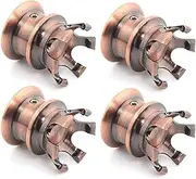 4Pcs Motorcycle Aluminum Ignition Plug Crown Screw Nut Head Bolt Cap Engine Topper Cover Compatible with Harley Softail Dyna Sportster XL883 (Color : Copper, Size : A)