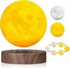 Magnetic Levitating Moon Lamp 3D Print LED Light Floating Desk Decor Gift
