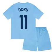 Manchester City FC Manchester City Boys Pyjamas Short Kids OFFICIAL Football Gift Navy Blue Doku 10-11 Years