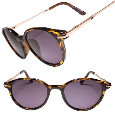 Classic Retro Indie Old School Tortoise Round 1.75 Reading Sun Glasses