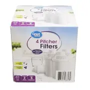 Great Value 4 Pitcher Filters Designed for Brita, Great Value NEW SEALED BOX