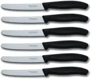Victorinox Swiss Classic 6-Piece Steak Knife Set, 4-1/2-Inch Serrated Blades ...