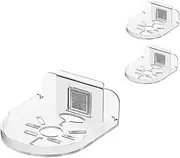 3pcs Camera Floating Shelf Adhesive Baby Monitor Shelf Smart Speaker Wall Space Organizer Camera Wall Holder（Clear）
