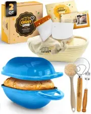 Loaf Pan for Bread Baking - incl Sourdough Bread-Baking Supplies like Banneto...