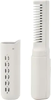 Rechargeable Mini Hair Straightener, Portable Straightening Brush, Anti Scald Type C Cordless Hair Straightener with 3 Adjustable Temperature for All Hair Types (Khaki)