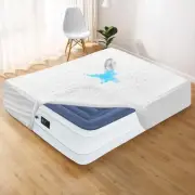 Queen Mattress Protector Pad Waterproof Fitted Sheet 18 Inch Deep Pocket Air ...