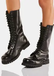 [Underground UK] Ranger 14 Eyelet Leather Combat Boots