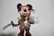 Disney Mickey Mouse Bean Bag 9" Plush Pirates of the Caribbean NWT (TTC69)