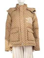 Gucci X The North Face Beige Puffer Coat