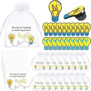 [Hoteam] Teacher Appreciation Gift Pins Bulk Lamp Teacher Brooches Thank You Gifts Affirmation Cards for Women Men