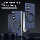 For Samsung Z Fold 3 4 5 6 PC Case Rotatable Kickstand with Screen Protector