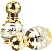 WRITWAA 2Pcs Refillable Roller Perfume Bottles Travel Friendly Glass Oil Dispenser for Essential Oils Stylish Design for Perfume and Aromatherapy Easy to Carry