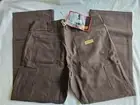 Red Ants Cotton Pants Womens 36x31 Double Knee Workwear USA Brown NWT