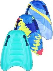 [HPAMR] Swimming Kickboard Inflatable Surf Boards with Handles Lightweight Swimming Summer Floating Surfboard Surfing Float Board Fun Surf Boards Surfing Swimming Water Board for Adult (3 Pcs)