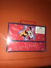 Disney Store Minnie Mouse Market Art Set Travel Carry Carrying Case MIB Sealed