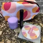 Clinique 4 PCS Travel Gift Set with bag NEW Take The Day Off .5oz, Mascara, More