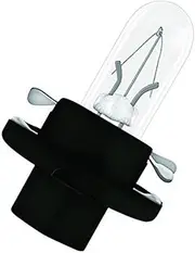 OSRAM 2351MFX6 ORIGINAL 12 V 1.2 W halogen lamp with plastic socket, BX8.4d, used as dashboard and instrument panel lighting, 2351MFX6, folding carton box (10 lamps)