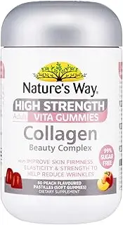 Nature's Way High Strength Adult Collagen Beauty Complex Sugar Free Vita Gummies 50 Pastilles