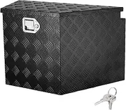 VEVOR Trailer Tongue Box, Aluminum Alloy Diamond Plate Tongue Box Tool Chest, Heavy Duty Trailer Box Storage with Lock and Keys, Utility Trailer Tongue Box for Pickup Truck, RV, 99.06cmx41.91 cmx30.48