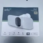 Arlo Pro 3 Floodlight Indoor/Outdoor Security Camera - White