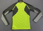 UNDER ARMOUR FOOTBALL Mens GRAY Yellow ARMY of 11 Compression LS SHIRT NWT M $80