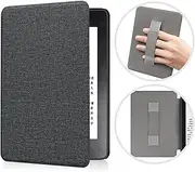 [Almighty] Fabric Case with Hand Strap for Kindle Paperwhite 10th Generation 2018 Released, Ultra Thin Cover with Auto Wake/Sleep, Only Suitable for Model PQ94WIF