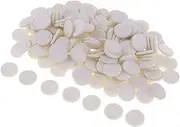 Baosity 200 Pieces 21mm Oil Pad Colorful Felt Pads Round Refill Pads for Perfume Locket Necklace Pendant Bracelet Essential Oil Diffuser Locket Accessories - white