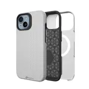 iPhone 15 Plus Rugged Shockproof Case Cover - Best Quality, Flexible & Strong, Lightweight, Heavy-Duty Protection, Durable, MagSafe Compatible - Silver