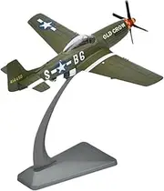 Replica Pre-Build Aircraf 1/72 for P-51DMustang P51 Fighter Model Kit Scale Die-cast Aircraft Model with Bracket Collection Gift Display