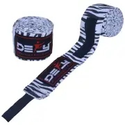 DEFY Pair of 180" New Boxing Hand Wraps Elastic MMA Muay Thai Bandage Zebra