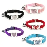 for Collar Gleaming Heart Adornment with and Ringing Adjust
