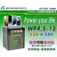 ☎ 苙翔電池 ►臺灣廣隆 LONG WP4.5-12 12V4.5Ah 擴音設備 尺寸同 WP5-12 12V5AH