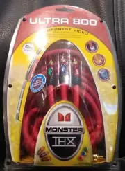 FACTORY SEALED NEW: Monster Cable - Ultra 800 Component Video 8' THX Cable