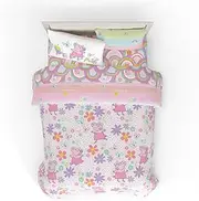 Franco Peppa Pig Kids Bedding Super Soft Comforter and Sheet Set with Sham, 7 Piece Full Size, (Officially Licensed Product)