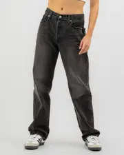 [Levi's] Levi's Women's 90's 501 Jeans in Stitch School Black Size 20 20 Stitch School Black