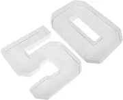 Yardenfun 2pcs Fillable Cardboard Number Boxes for Birthdays Anniversaries Elegant Candy Containers Enhance Celebrations with Balloons and Sweets