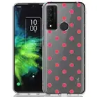 Slim Case for TCL 20 XE,Pink Polkadot Clear Print, USA