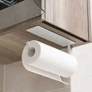Paper towel holder without drilling Wall-mounted paper towel holder Roll paper holder for Kitchen Bathroom Bedroom White