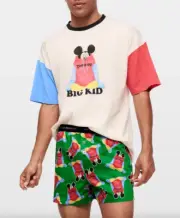 NEW PETER ALEXANDER MICKEY MOUSE TOP + DISNEYLAND BOXER SHORTS PJ SET XL $115.90