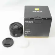 Nikon JMA106DA Black Single Focus Lens NIKKOR Z 40mm f/2 SE Z Mount Full Size