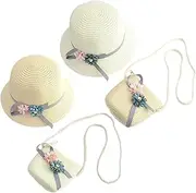 [BESTYASH] 2 Sets Sling Bag Set Adorable Flower Design for Summer Stylish Beach Accessories for Present for Little Princesses