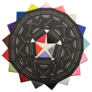 TheDapperTie - Men's Solid Triangle Pre Folded Pocket Square on Card