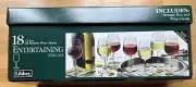 Libbey Wine Glasses 12.5 oz Stemmed Set Lot of 18 w Reusable Storage Box NIB