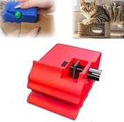Cat Scratcher Cutter, Adjustable Width Cardboard Strip Cutter for Cat Scratcher, 3D Printed Handheld DIY Scratch Tool, Creative Cardboard Slicer for Making Cat Scratching Boards, Beds(Red adjustable w