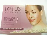 5 Pack Lotus Herbal Radiant Pearl Cellular Lightening Facial kit