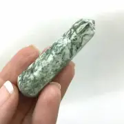 Tree Agate Mini Massage Accupoint Pressure Wand 181138-62mm Chalcedony Quartz